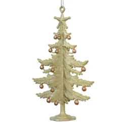 Abete da appendere (H13 cm) Campanelli di Natale Menta bianca
