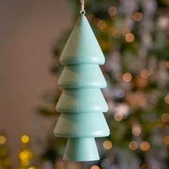 Abete da appendere in legno (H15 cm) Armonia Menta bianca