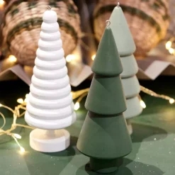 Abete da appendere in legno (H15 cm) Armonia Menta bianca