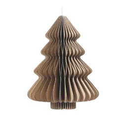 Abete di carta da appendere (H40 cm) Chiusura Magnetica Marrone
