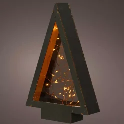 Abete Volta PM a pile con luci Bianco caldo 40 LED
