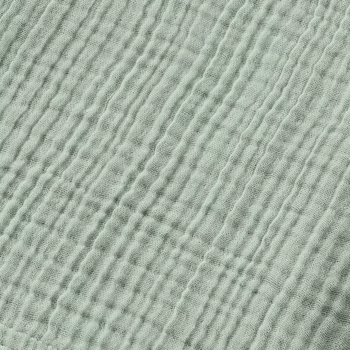 Accappatoio da bagno in garza di cotone L/XL Gaia Verde eucalipto