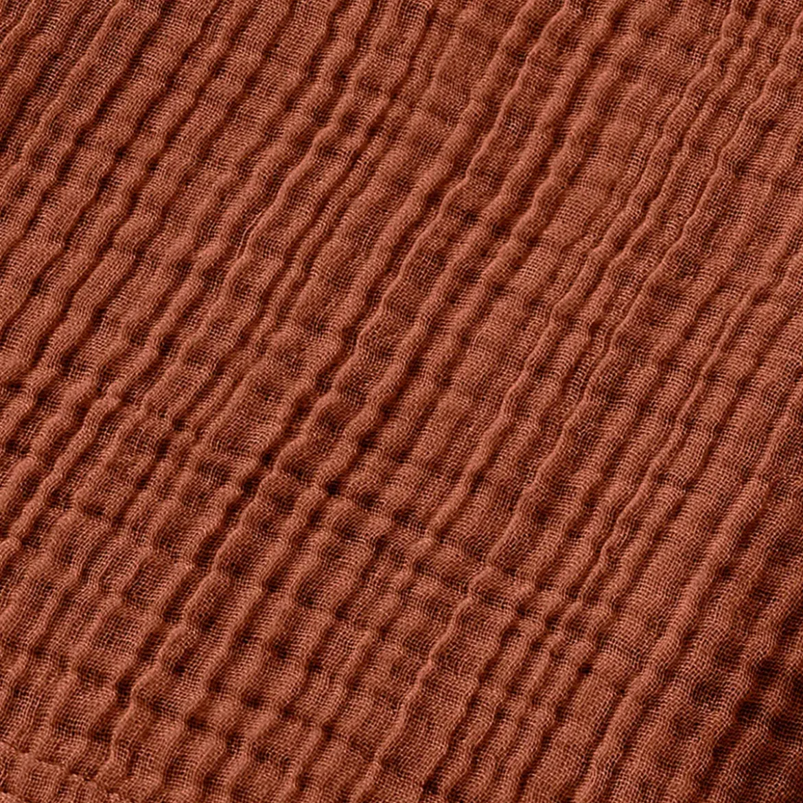 Accappatoio da bagno in garza di cotone S/M Gaia Terracotta