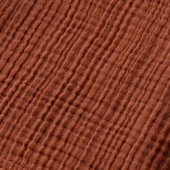 Accappatoio da bagno in garza di cotone L/XL Gaïa Terracotta