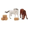 Accessori Lemax Cavalli e balle di fieno