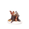 Accessorio Lemax (H3,4 cm) Scoiattoli e tronco d'albero
