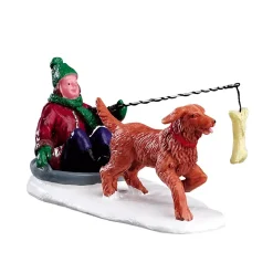 Accessorio Lemax (H4,2 cm) Slitta con il cane