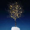 Accessorio Lemax luminoso (H24 cm) Albero di Noce bianco dorato