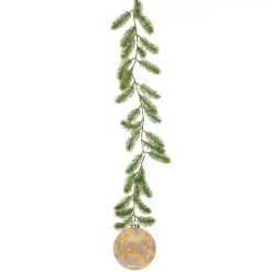 Addobbo natalizio luminoso da appendere con pile 30 LED (D14 cm) Sfera Bianco caldo