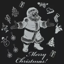 Adesivi di Natale per finestra Merry Christmas