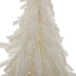 Albero decorativo in juta (H27 cm) Innevato Bianco