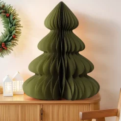 Albero di carta da posizionare (H90 cm) Chiusura Magnetica Verde