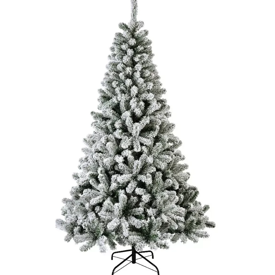 Albero di Natale artificiale King Alt. 210 cm Verde innevato