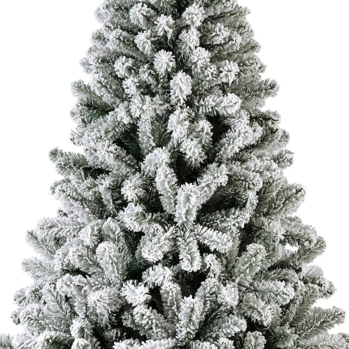Albero di Natale artificiale King Alt. 210 cm Verde innevato