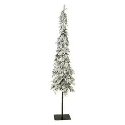 Albero di Natale artificiale luminoso 250 LED H240 cm Sierra Verde innevato