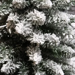 Albero di Natale artificiale Narrow Alt. 120 cm Verde innevato
