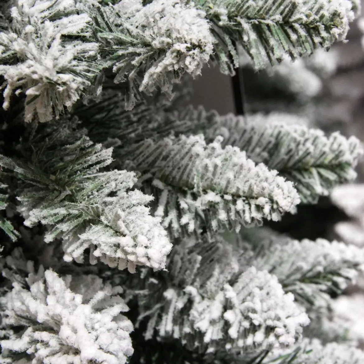 Albero di Natale artificiale Narrow Alt. 120 cm Verde innevato