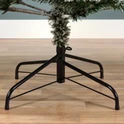 Albero di Natale artificiale luminoso 640 LED H300 cm King Verde innevato
