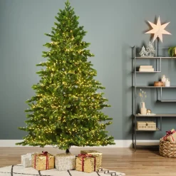 Albero di Natale artificiale luminoso 3000 LED (H180 cm) Caucasia Nordmann Verde abete