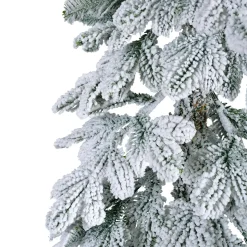 Albero di Natale artificiale Sierra Alt. 150 cm Verde innevato