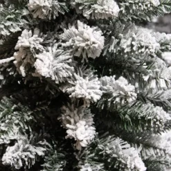 Albero di Natale artificiale Narrow Alt. 240 cm Verde innevato