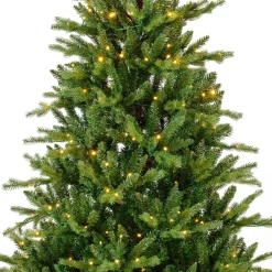 Albero di Natale artificiale luminoso (220 LED) H150 cm Allix Verde abete