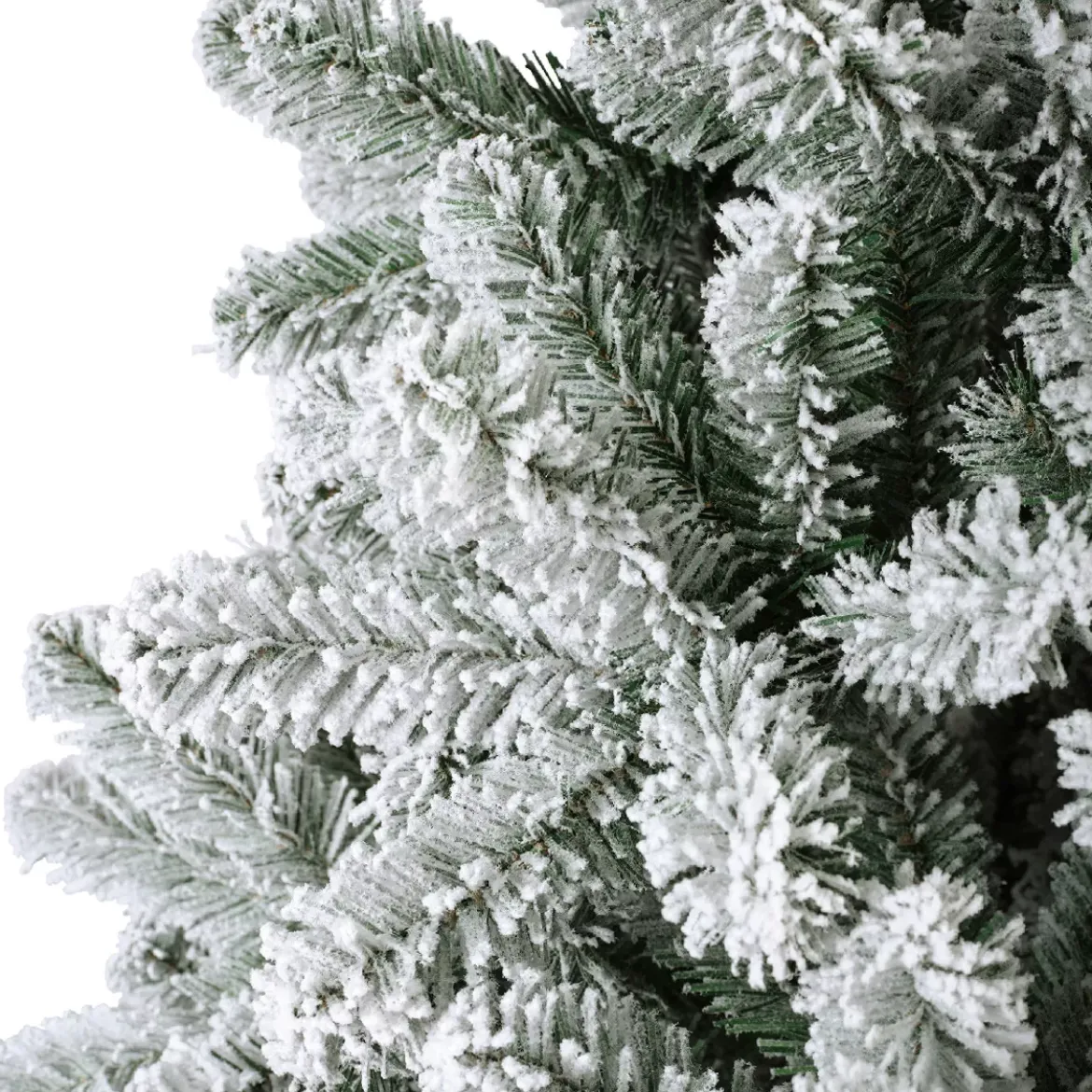 Albero di Natale artificiale luminoso 400 LED H240 cm King Verde innevato