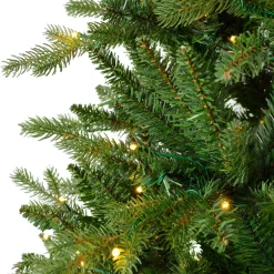 Albero di Natale artificiale luminoso 560 LED (H240 cm) Allix Verde abete