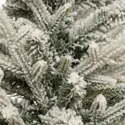Albero di Natale artificiale in vaso (H70 cm) Frosty Verde innevato