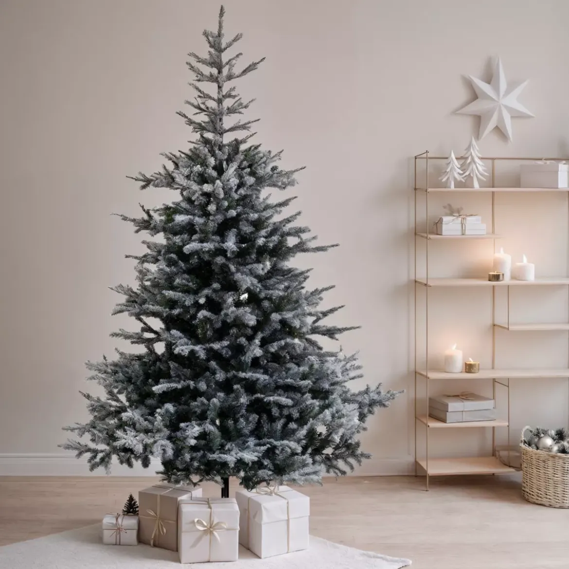Albero di Natale artificiale Glorious H150 cm Verde innevato