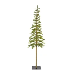 Albero di Natale artificiale luminoso 200 LED H210 cm Sierra Verde abete