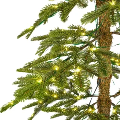 Albero di Natale artificiale luminoso 200 LED H210 cm Sierra Verde abete