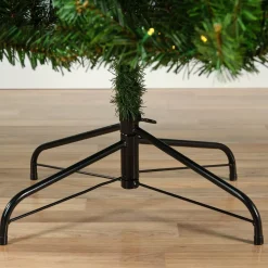 Albero di Natale artificiale luminoso 200 LED H150 cm King Verde abete