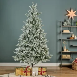 Albero di Natale artificiale Allix Alt. 150 cm Verde innevato