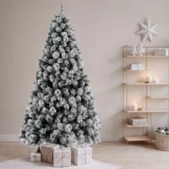 Albero di Natale artificiale Edmonton Alt. 240 cm Verde innevato