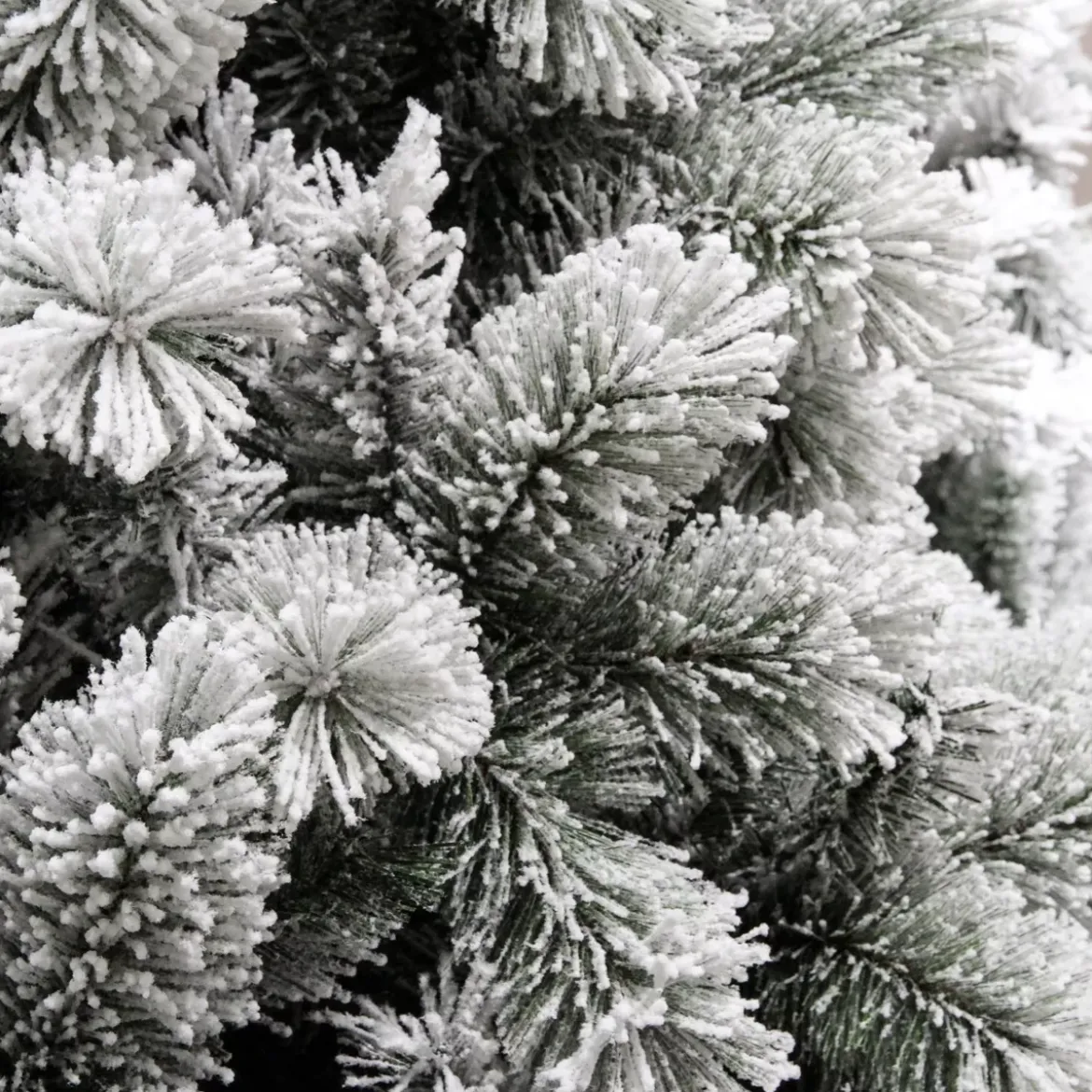 Albero di Natale artificiale Vancouver Alt. 180 cm Verde innevato
