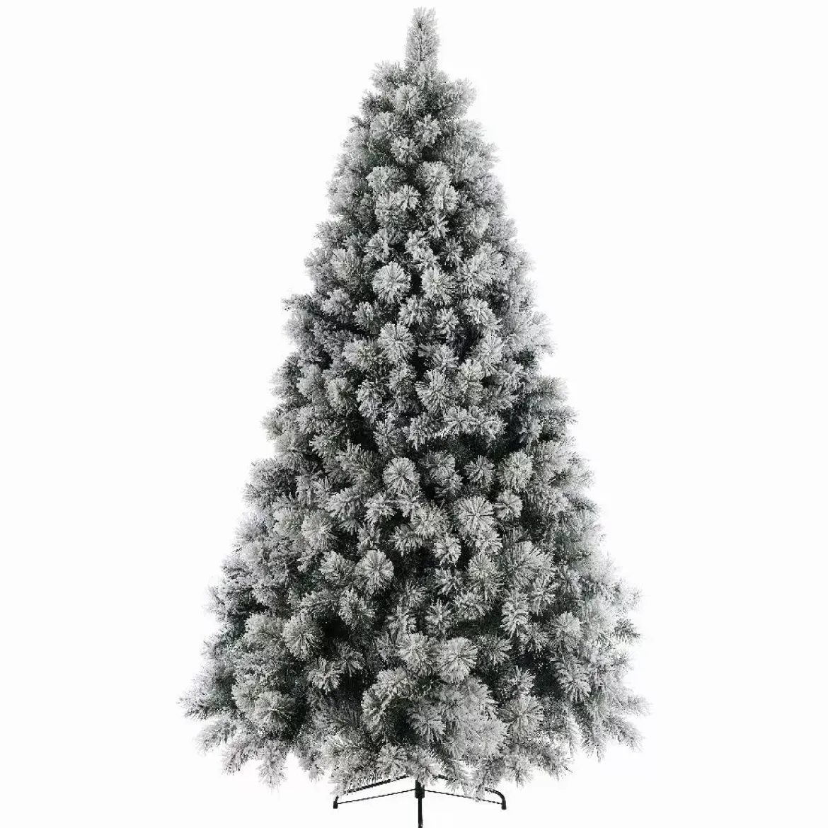 Albero di Natale artificiale Vancouver Alt. 180 cm Verde innevato