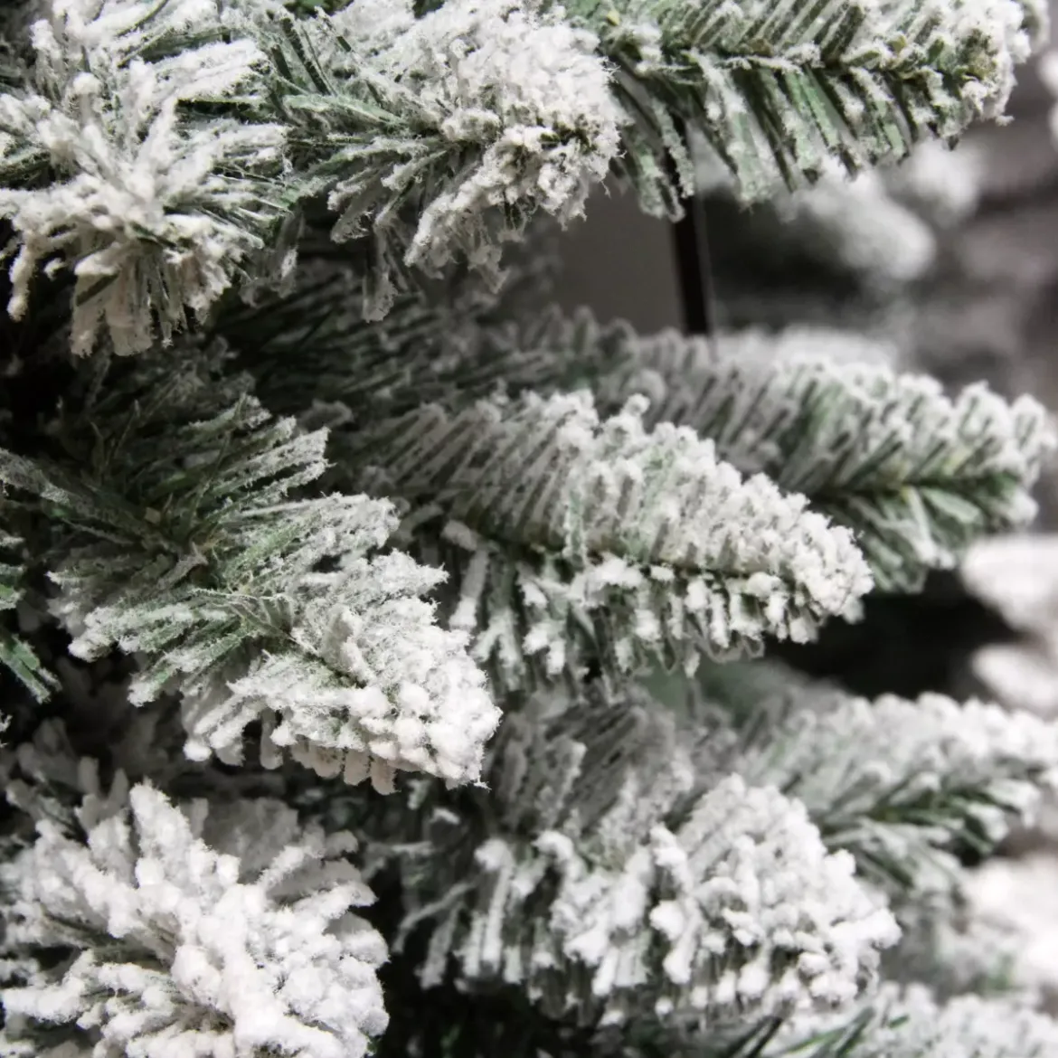 Albero di Natale artificiale Narrow Alt. 300 cm Verde innevato