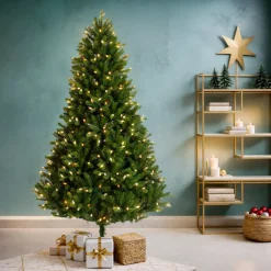 Albero di Natale artificiale luminoso 320 LED H180 cm Barrow Verde abete