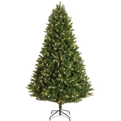 Albero di Natale artificiale luminoso 320 LED H180 cm Barrow Verde abete