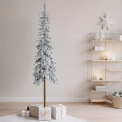 Albero di Natale artificiale (210 cm) Sierra Verde innevato
