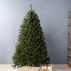 Albero di Natale artificiale (H300 cm) Stockholm Verde con finitura perlata