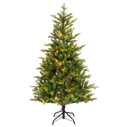 Albero di Natale artificiale luminoso 320 LED (H180 cm) Allix Verde abete