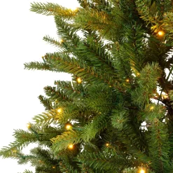 Albero di Natale artificiale luminoso 320 LED (H180 cm) Allix Verde abete