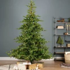Albero di Natale artificiale luminoso 400 LED H180 cm Glorious Verde abete