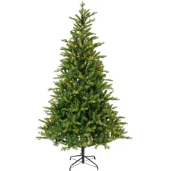 Albero di Natale artificiale luminoso 430 LED (H210 cm) Allix Verde abete