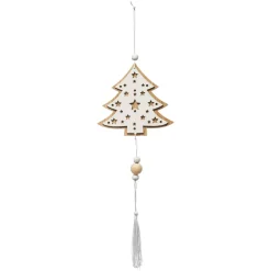 Albero di Natale da appendere (38 cm) Stelle Bianco