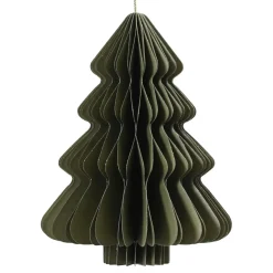 Albero di Natale di carta da appendere (H15 cm) Chiusura Magnetica Verde