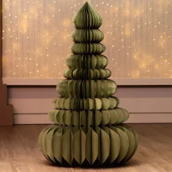 Albero di Natale Gigante da tavolo carta (H160 cm) Chiusura Magnetica Verde rosmarino