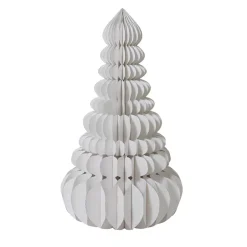 Albero di Natale Gigante da tavolo carta (H160 cm) Chiusura Magnetica Bianco